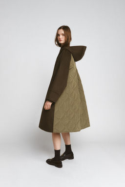 PARKA COMBINADA CON LANA ZW COLLECTION LIMITED EDITION / Khaki - Zara фото 3