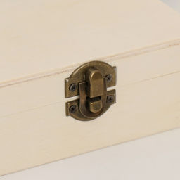 Шкатулка для росписи дерево «Квадрат полосатый», заготовка для творчества, 5×13×13 см