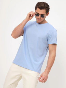 Футболка мужская короткий рукав GREG G145-PD4T-LT3358 (голубой)