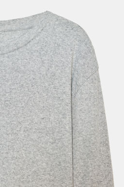 CAMISETA CUELLO BARCO MANGA LARGA / Gris vigor? - Zara фото 7