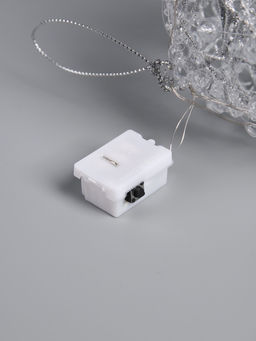 Подвеска световая Снежок, 10 см, 10 LED, от батареек AG13х3, свечение белое - Luazon lighting фото 3