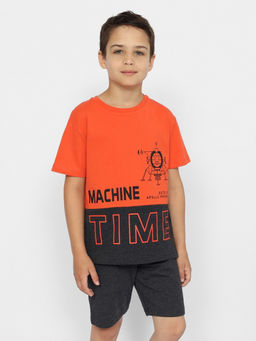 CRB wear/CWKB 90149-26 Комплект для мальчика (футболка, шорты),красный/Ex.Cherubino