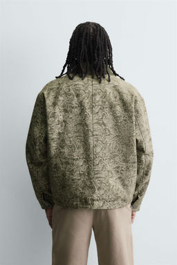 ABSTRACT JACQUARD QUILTED JACKET - Zara фото 2