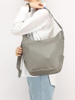 Сумка женская натуральная кожа GU 1002-8320, 1отд+еврокарм, плечевой ремень, серый SALE 251645 - Adelia фото 5