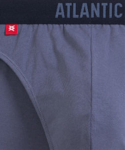 ATLANTIC 5SMP-004 Трусы спорт Solid - набор 5 шт. светло-зеленый + темно-синий + светло-голубой + индиго + темно-голубой  фото 6