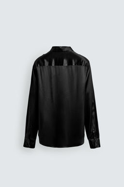 SATIN RELAXED FIT SHIRT - Zara фото 9