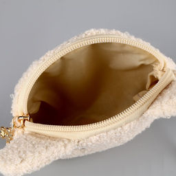 Сумка детская мягкая «Зайчонок», 14×15×0.5 см, бежевый цвет