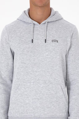 Erkek Regular Fit Kap__onlu _ardonlu A__k Gri Basic Sweatshirt - U.s. polo assn фото 6