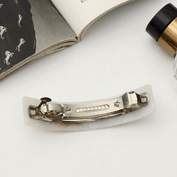 Заколка - автомат для волос «Бэлла», прямоугольник перо, 9 см, МИКС