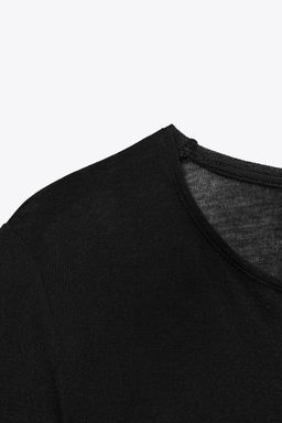 SUPIMA® COTTON T-SHIRT - Zara фото 6