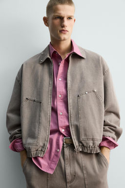 LIMITED EDITION RELAXED FIT STUDDED JACKET - Zara фото 14