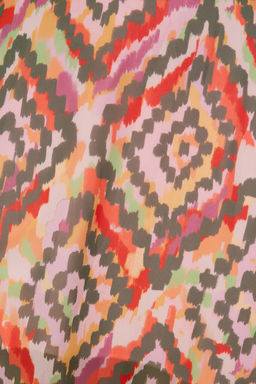 TRENDYOLMILLA Cok Renkli A Kesim Astarl? Pencere/Cut Out Detayl? Cicek Desenli Maxi Dokuma Elbise TWOSS20EL1270  фото 5