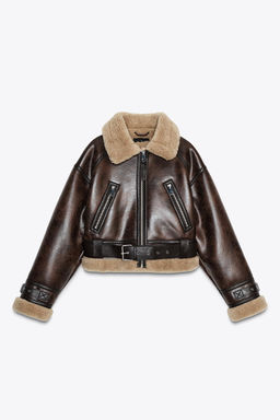 DOUBLE-FACED SHORT JACKET - Zara фото 7