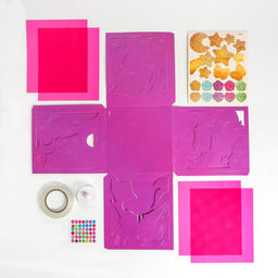 Ночник своими руками «Чудесный единорог», 3Д эффект, цветное свечение, с декором, набор для творчества