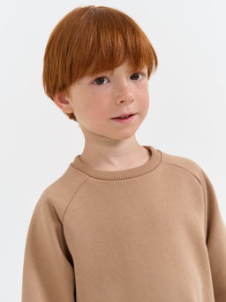 Свитшот Песок с вышивкой утепленный без начеса - Bungly фото 7