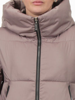 868 BEIGE Пальто зимнее женское (170 гр. холлофайбер) - Fashion фото 4