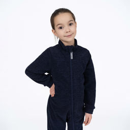 Комбинезон детский флисовый темносиний