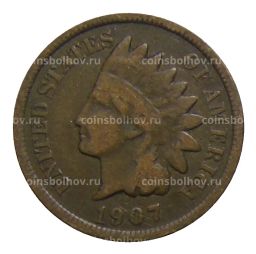 1 цент 1907 года США