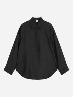 Camisa de sarga de seda