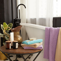 Полотенце махровое Экономь и Я 70*140 см, цв. голубой, 100% хлопок, 320 гр/м2  фото 8