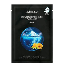 Маска тканевая смягчающая с экстрактом снежного лотоса и ледниковой водой Аляски JMSOLUTION Snow Lotus Glacier Water Alaska Mask Snow, 30ml