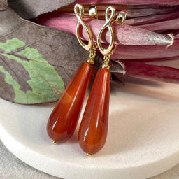 Серьги с Сердоликом