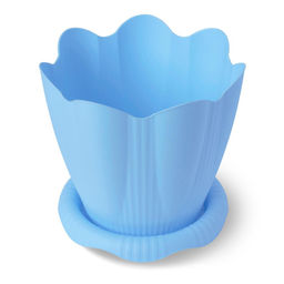 Горшок для цветов п/эт. с поддоном "Эдельвейс" 1,5л (d16см)