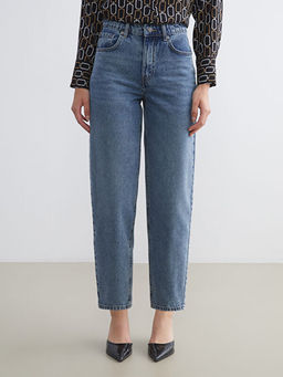 Barrel Fit Kad?n Jean Pantolon