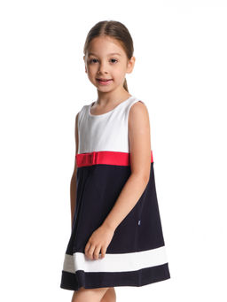 Платье для девочки UD 1809 син/белый - Mini maxi фото 2