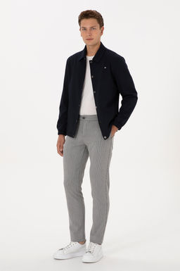Erkek A__k Gri Slim Fit Kanvas / Chino Pantolon - U.s. polo assn фото 3