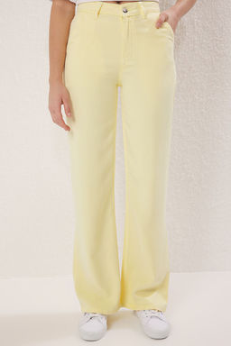 Bej More Sustainable %100 Tencel Dusuk Bel Wide Leg Jeans TWOSS23JE00219 - Trendyolmilla фото 19