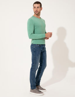 Mint Slim Fit Bisiklet Yaka Triko Kazak - Pierre cardin фото 4