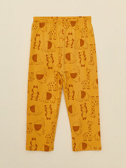 Polo Yaka Uzun Kollu Bask?l? Erkek Bebek Pijama Tak?m - Waikiki фото 3