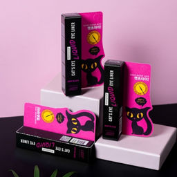 Jigott Водостойкая жидкая подводка для глаз / Cats Eye Waterproof Liquid Eyeliner Deep Black, глубокий черный