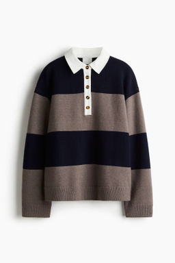 Jersey con cuello camisero