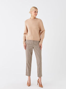 Bisiklet Yaka D?z Uzun Kollu Kad?n Triko Kazak - Waikiki фото 3