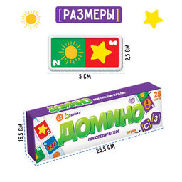 Домино «Логопедическое: звуки С, З», пластик