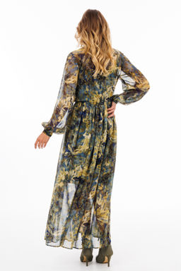 Платье Eola 2900 из шифона с принтом X-образного силуэта фото 14