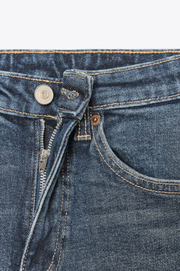 TRF CROPPED HIGH-WAIST BELL BOTTOM JEANS - Zara фото 7