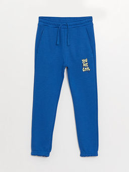 Beli Lastikli Bask?l? Erkek ?ocuk Jogger E?ofman Alt?