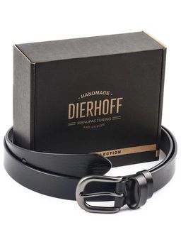 Мужской кожаный ремень Dierhoff ДРК 3051/3-30 Черный - Sergio valentini фото 2