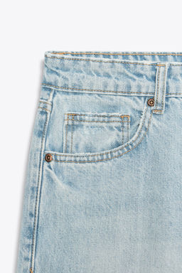 MID-RISE WIDE-LEG TRF JEANS - Zara фото 8