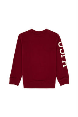 Erkek _ocuk Bordo Basic Sweatshirt Sepette S_rpriz _ndirim - U.s. polo assn фото 6