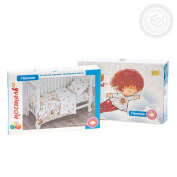 Лесные друзья Детский/Пододеяльник: 1 шт. - 147*112; Простыня: 1 шт. - 150*110; Наволочка: 1 шт. - 40*60; Поплин ясельный