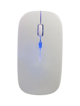 Мышь MB-2.4 беспроводная, оптическая, подсветка, 800-1600 dpi, USB, Bluetooth, белая