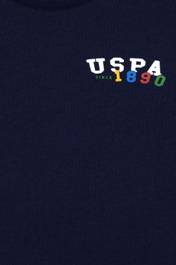 Футболка U. S. Polo Assn для мальчиков оверсайз с круглым вырезом темно-синяя - U.s. polo assn фото 6