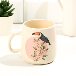 Кружка чайная керамическая с крышкой и ложкой «Каждый день прекрасен», 450 мл