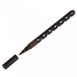 Маркер для рисования "Metallic Glitter" на водной основе, с блестками, мягкий наконечник - кисточка, круглая форма, тонкий, набор 36шт, в пластмассовом кейсе с ручкой 27,7х14,5х2,5см (Китай)