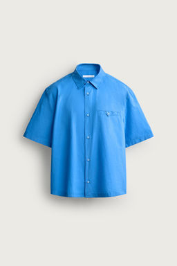 CAMISA RELAXED FIT POPEL?N / Azul?n - Zara фото 6