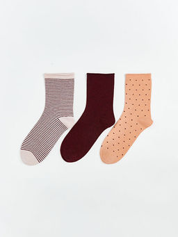 Desenli Kad?n Soket ?orap 3l?